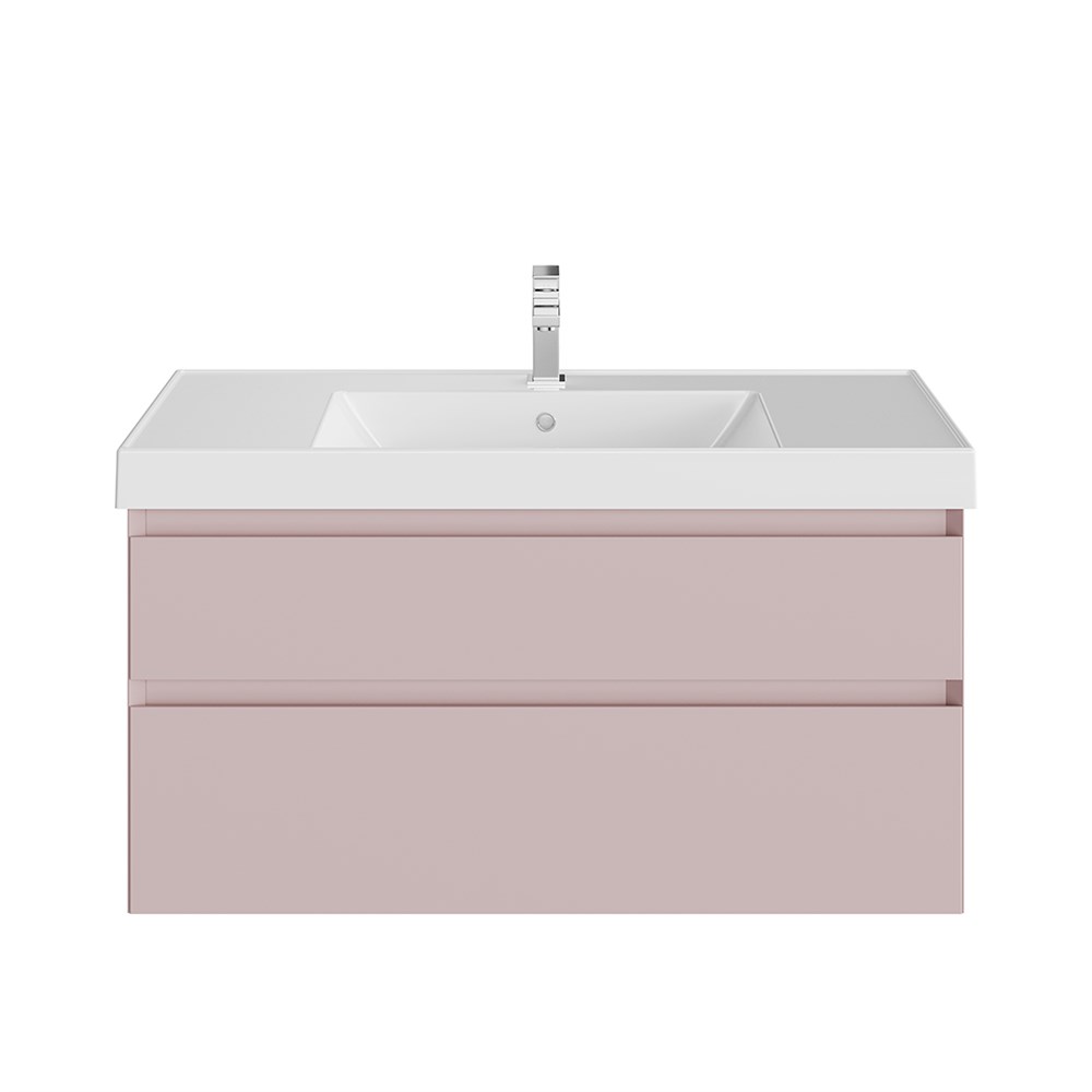 KERAMA MARAZZI CUB.100.2/MAL Тумба CUBO подвесная с ящиками 100, Мальва матовая