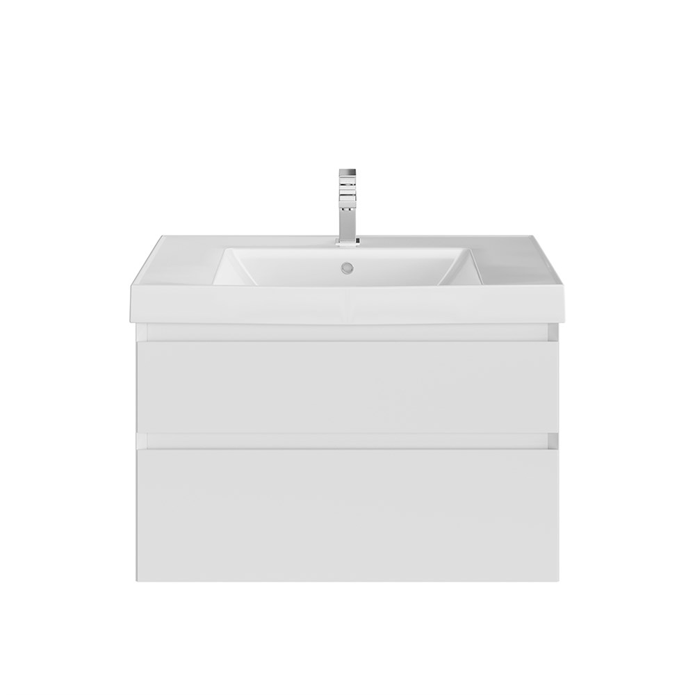 KERAMA MARAZZI CUB.80.2/WHT.M Тумба CUBO подвесная с ящиками 80, белая матовая