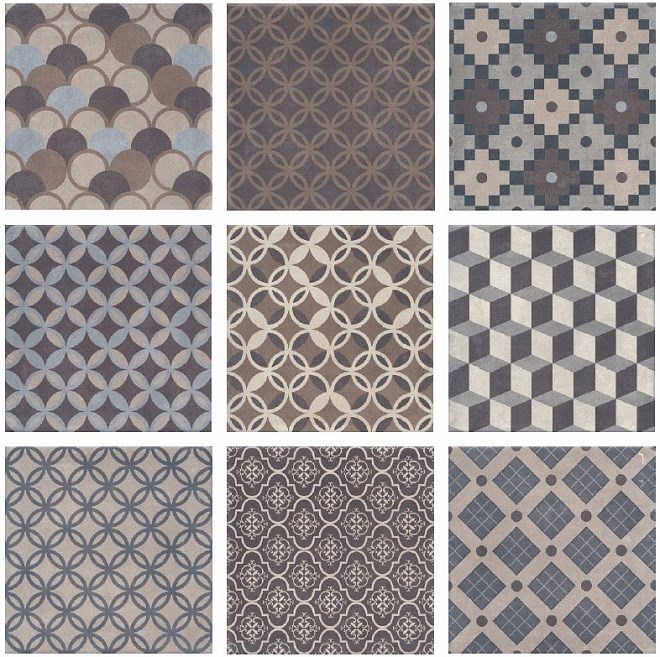 KERAMA MARAZZI 1577T N Карнаби-стрит орнамент 20х20х8 (новая упаковка)