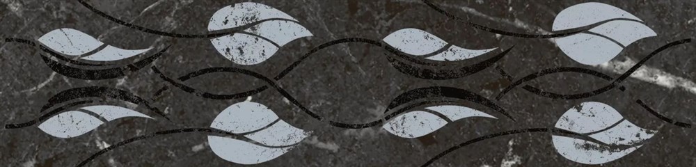 Бордюр Тубкаль чёрный глянцевый обрезной 30x7,2x0,9