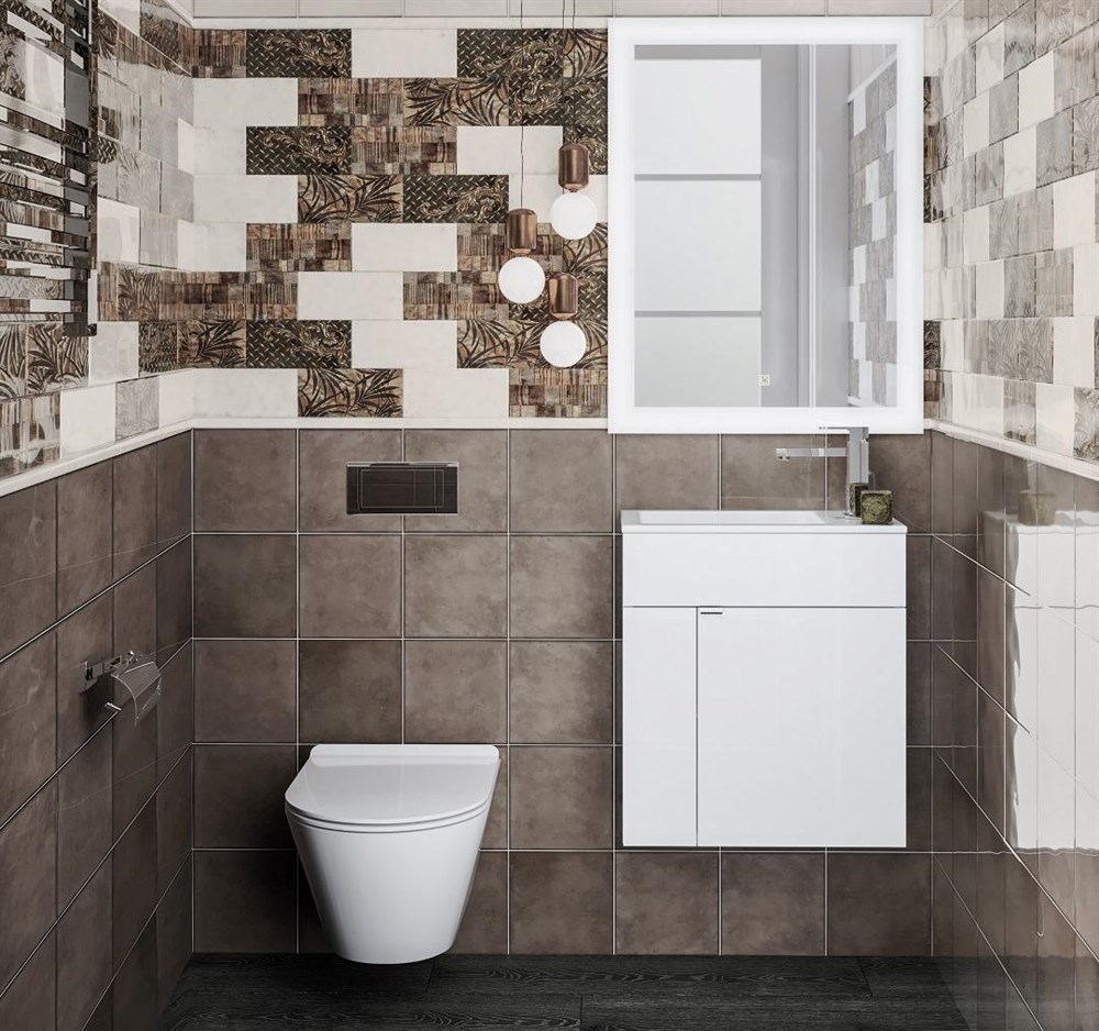 KERAMA MARAZZI LAT.50.1/WHT Тумба LATO подвесная с дверцей 50, белая глянцевая