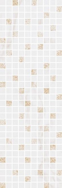 KERAMA MARAZZI MM12112 Декор Астория белый мозаичный 25х75х9
