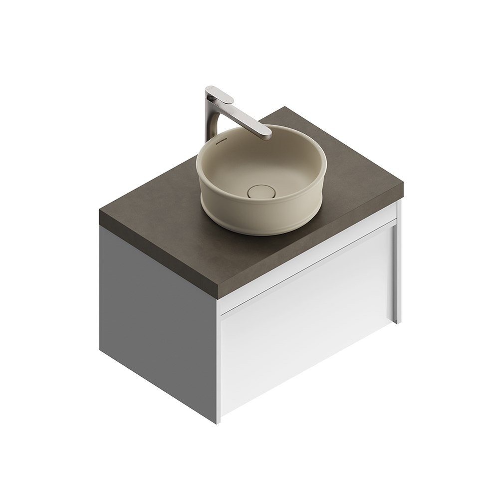 Раковина CIRCO накладная 36, песочная матовая