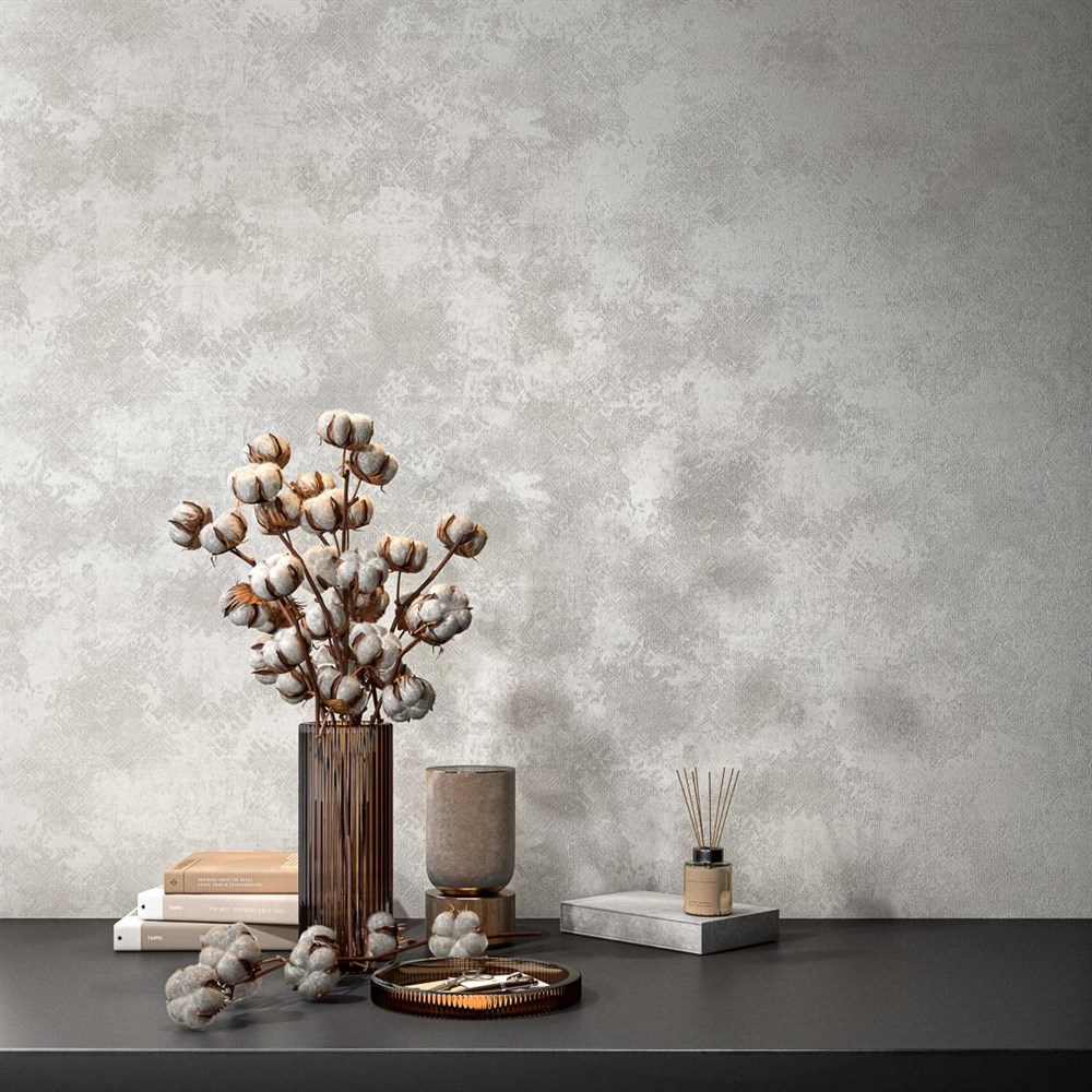 Обои виниловые на флизелиновой основе Ренессанс мотив, серый