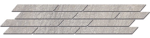 KERAMA MARAZZI SG144/004 Бордюр Гренель серый мозаичный 46,5х9,8х11
