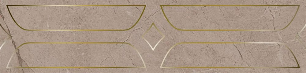 Бордюр Ифран бежевый светлый глянцевый обрезной 60x14,5x0,9