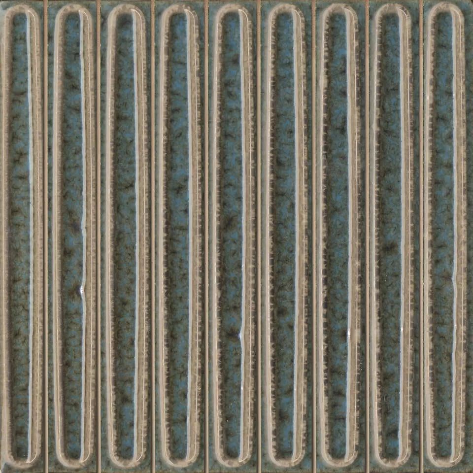 KERAMA MARAZZI KMD2SOB002BN Декор чипсет Далия бирюзовый тёмный глянцевый 20x20x0,95