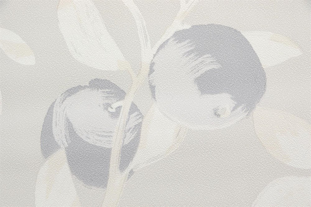 KERAMA MARAZZI KM8501 Обои виниловые Шафран мотив,серый, апельсины 1,06х10 (1, Т A) прямая стыковка