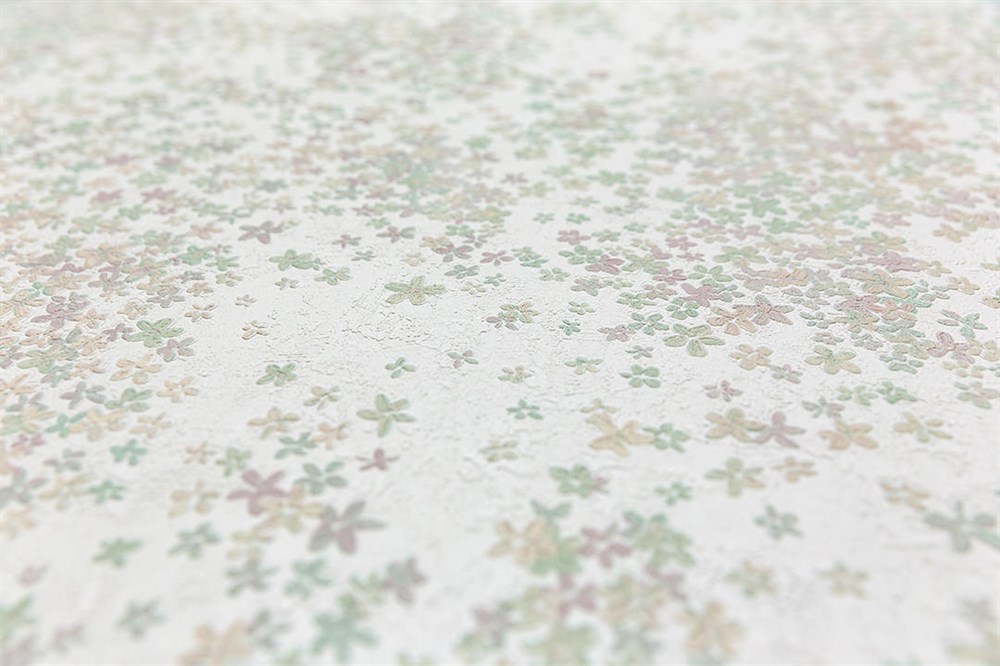 Обои виниловые на флизелиновой основе Апрель мотив 1, белый цветной