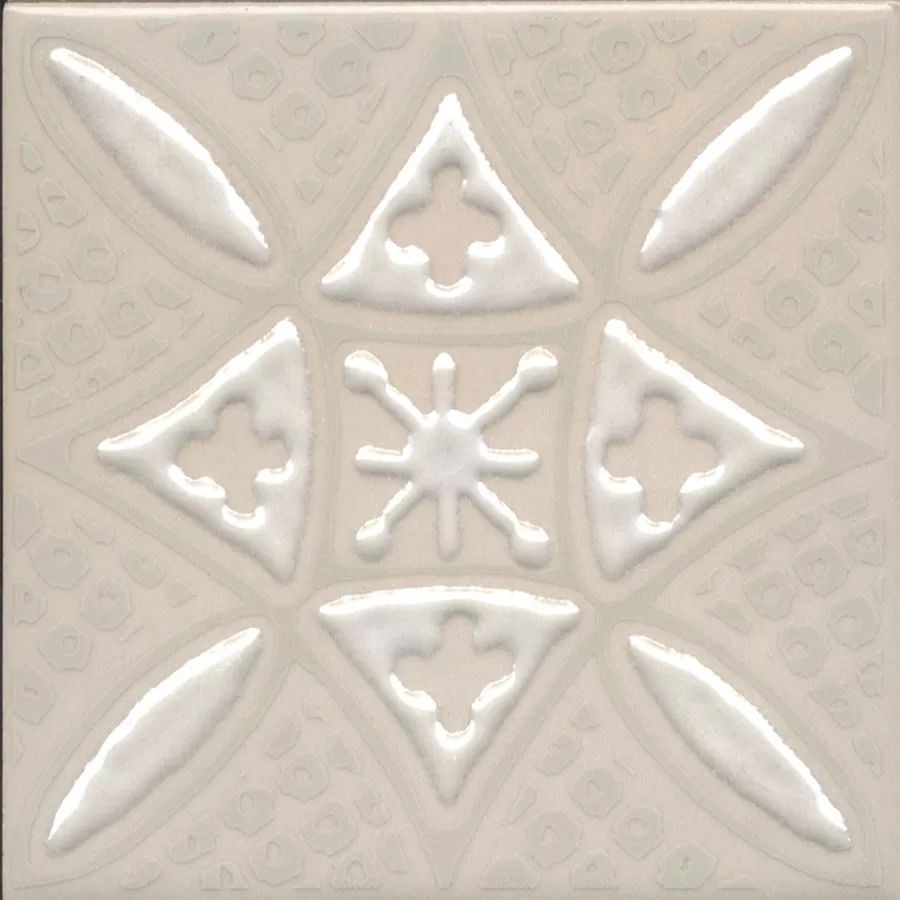 KERAMA MARAZZI KMD3STA017GN Декор Бахия 2 бежевый светлый глянцевый 9,8x9,8x0,7