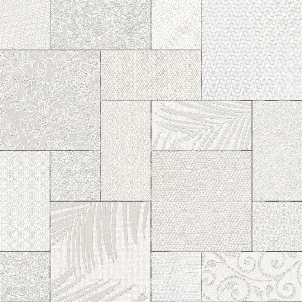 KERAMA MARAZZI HGD/A572/17x/11037R Панно Тассо белый матовый обрезной 60x60x0,9