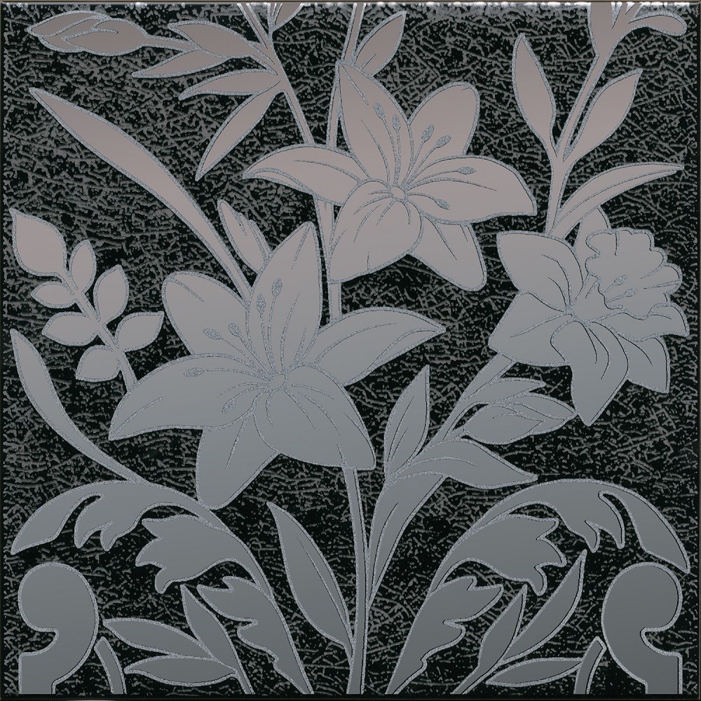 KERAMA MARAZZI HGD/B567/5292 Декор Барберино 3 чёрный глянцевый 20x20x0,69