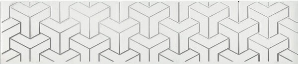 KERAMA MARAZZI AD/A569/6397 Бордюр Ломбардиа белый 25x5,4x8