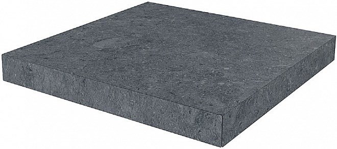 KERAMA MARAZZI DL500500R/GCD Ступень угловая клееная правая Роверелла серый 33х33х11