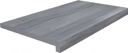 KERAMA MARAZZI DL600400R20/GLF Ступень клеёная тип L Роверелла серый 34x60x20