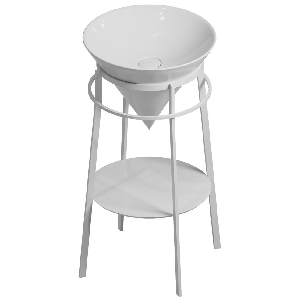 Металлическая структура CONO напольная 44, белая матовая