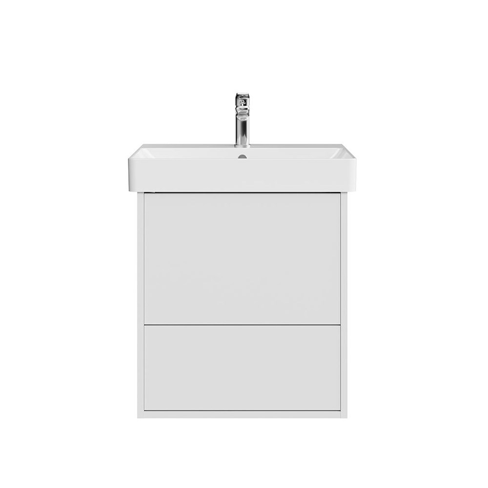 KERAMA MARAZZI PRO.55.2/WHT.M Тумба PRO подвесная 2 ящика 55, белая матовая