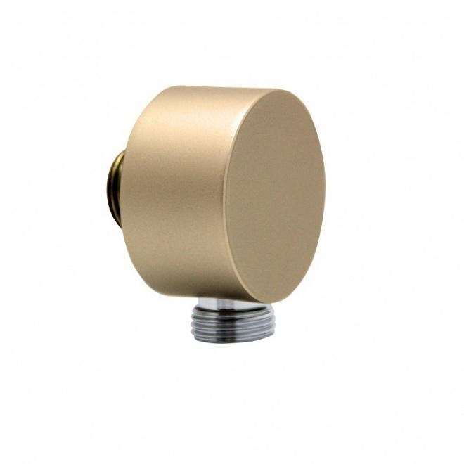 Вывод для воды OLE для душевого гарнитура, золотой атласный