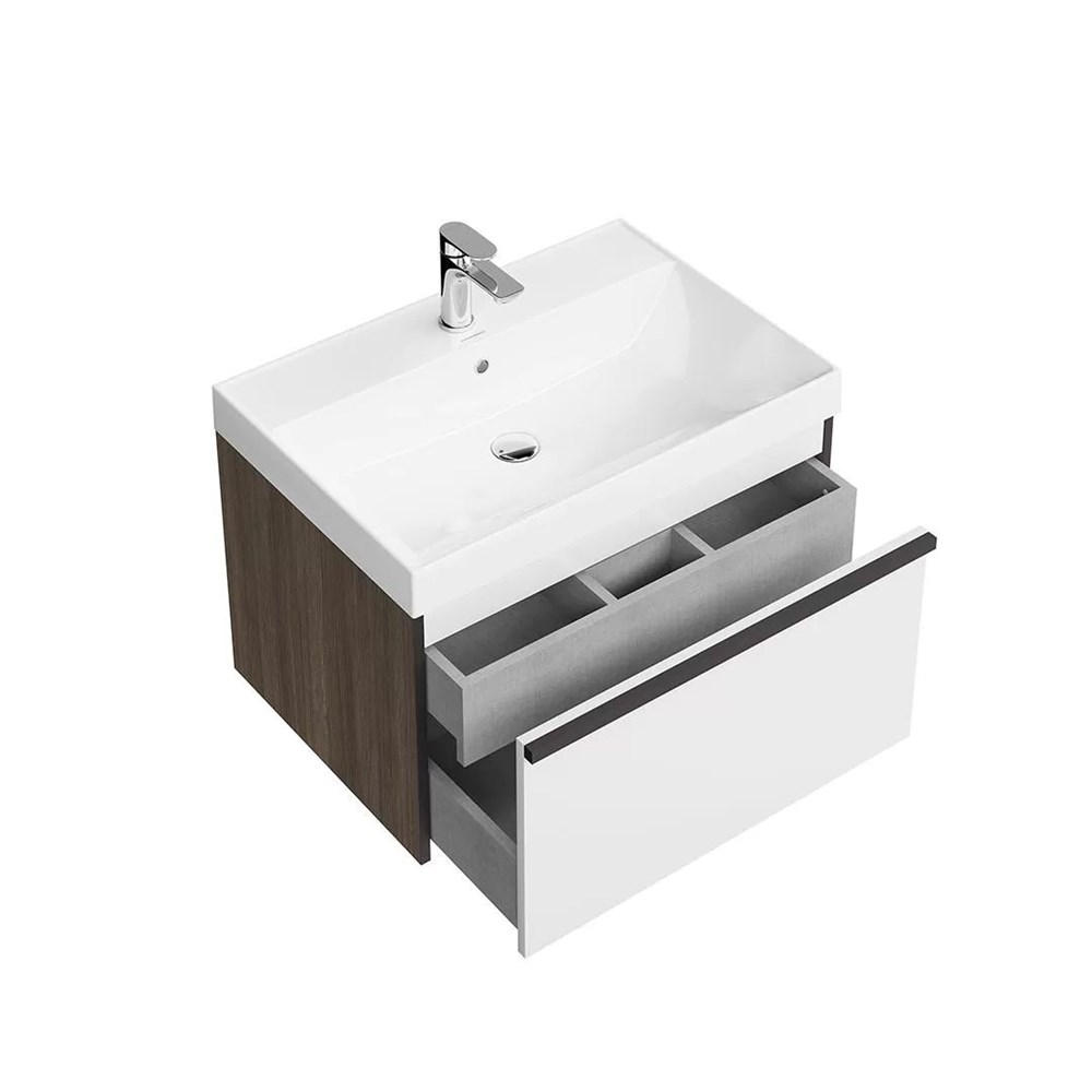 KERAMA MARAZZI MOD.70.1+1/AR Тумба MODULA подвесная 70 с ящиком 1+1, арабика
