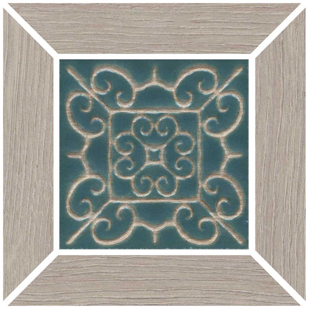 KERAMA MARAZZI ID152 Вставка Тровазо наборный серый матовый 13x13x0,9