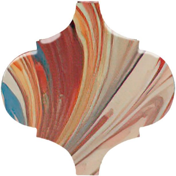 KERAMA MARAZZI VT/A625/65000 Декор Арабески Венеция красный матовый 6,5x6,5x0,69
