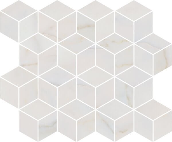 KERAMA MARAZZI T017/14003 Декор Греппи белый мозаичный 45x37,5x10