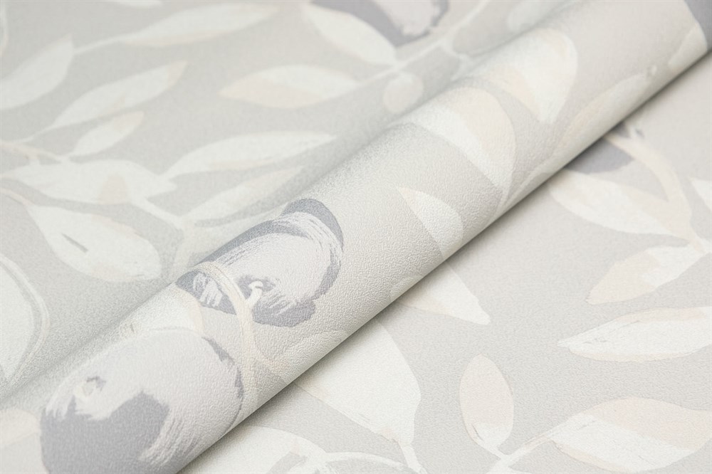 KERAMA MARAZZI KM8501 Обои виниловые Шафран мотив,серый, апельсины 1,06х10 (1, Т A) прямая стыковка