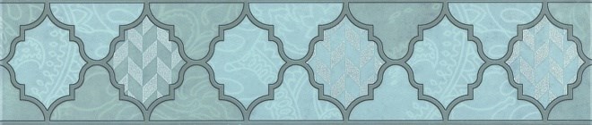 KERAMA MARAZZI OP/A27/6331 Бордюр Фоскари бирюзовый 25х5,4х8