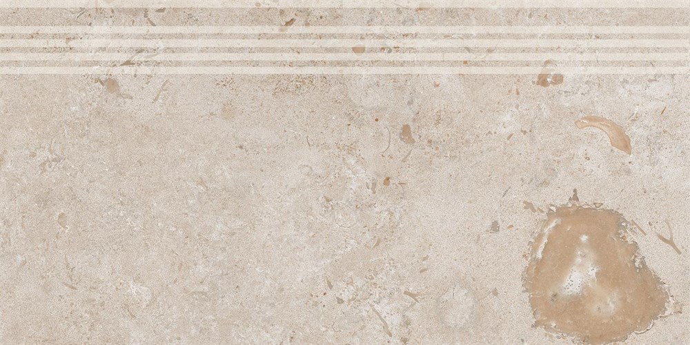KERAMA MARAZZI DD205420R/GR Ступень Про Лаймстоун бежевый темный натуральный обрезной 30x60x0,9
