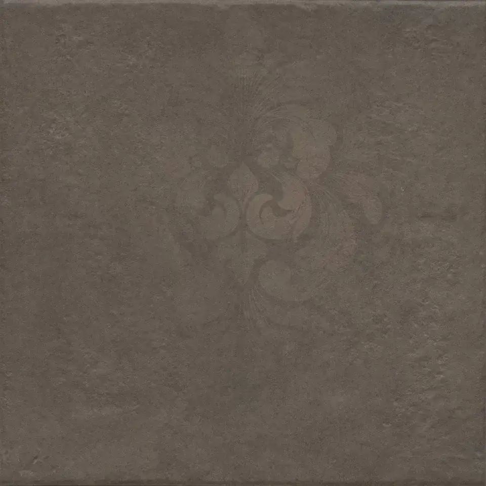 Хадду коричневый матовый декорированный 40,2x40,2x0,8
