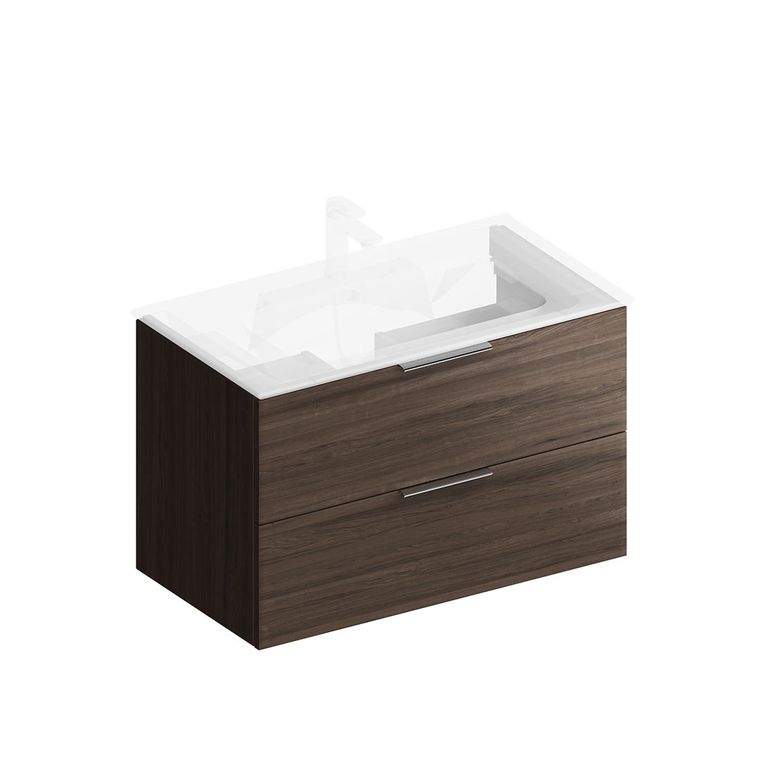 Тумба PIANO подвесная с ящиками 85, дымчатый вяз