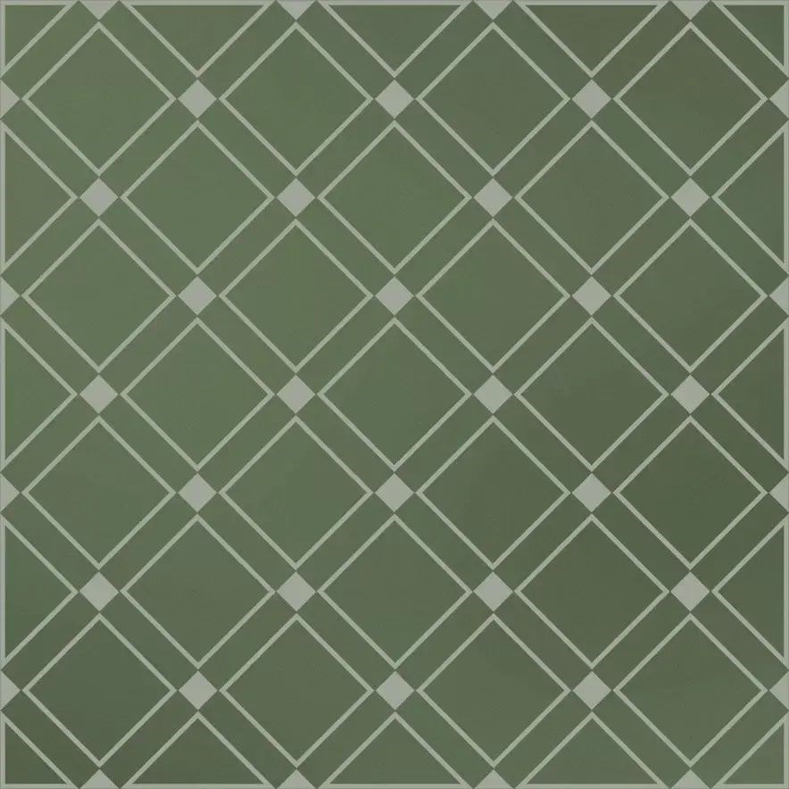 KERAMA MARAZZI KMD3STA015GN Декор Бахия 1 зелёный глянцевый 9,8x9,8x0,7