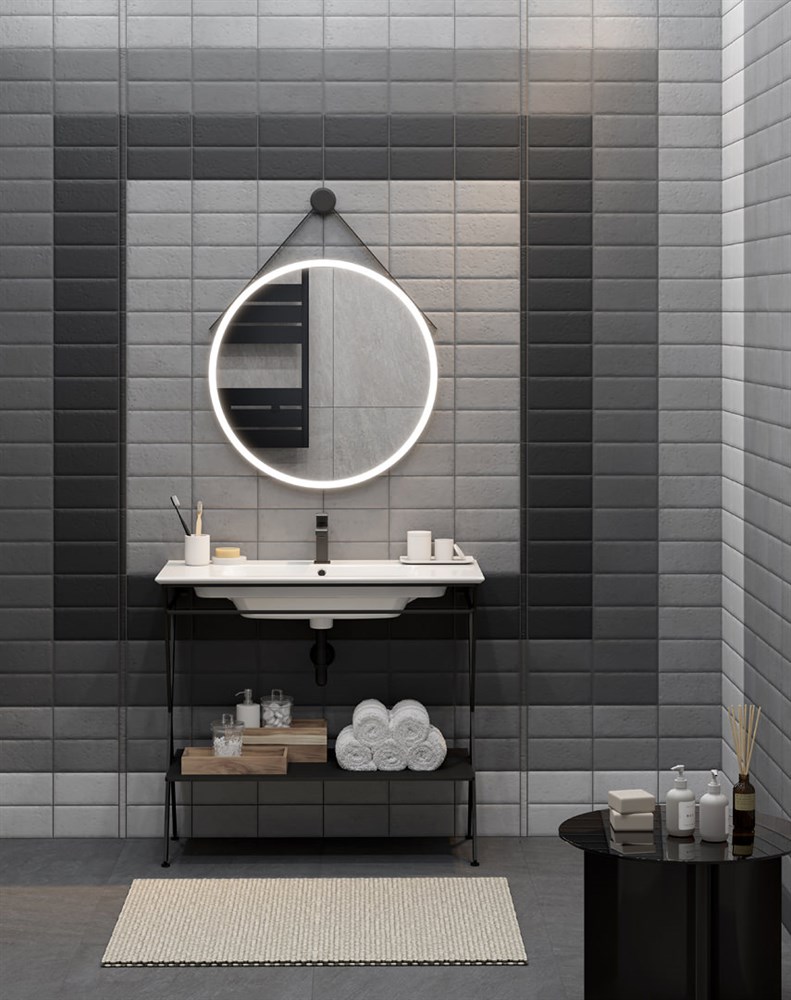 Раковина PIANO подвесная/мебельная 85, белая глянцевая