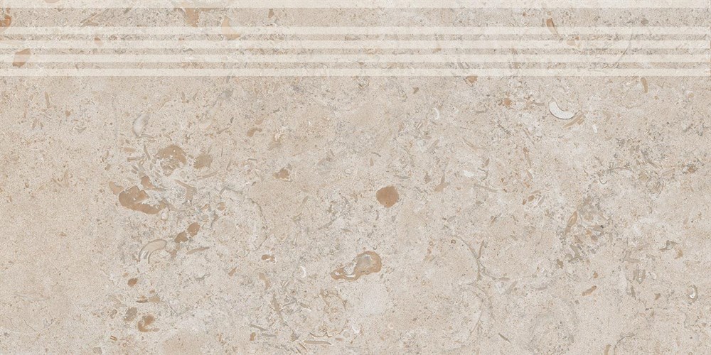 KERAMA MARAZZI DD205420R/GR Ступень Про Лаймстоун бежевый темный натуральный обрезной 30x60x0,9
