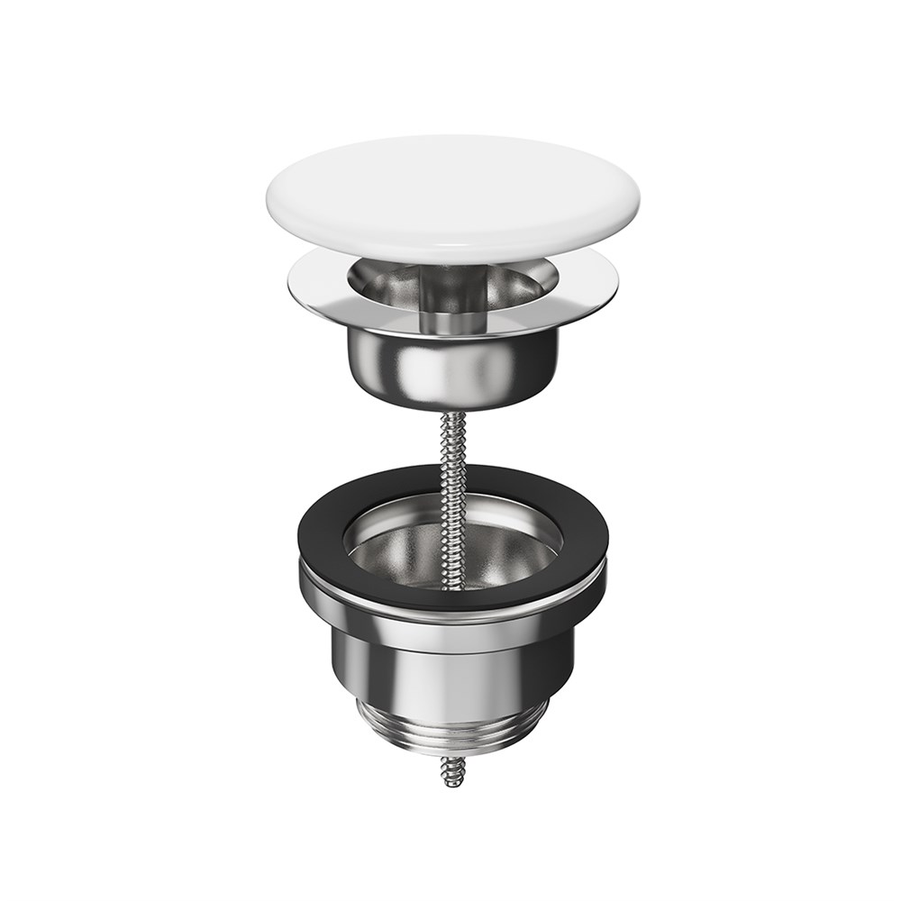 KERAMA MARAZZI DRR.1\WHT Донный клапан с керамической крышкой