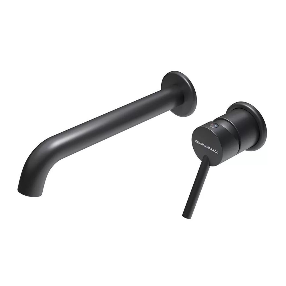 Смеситель для раковины XPRO настенный с внутренней частью, матовый черный