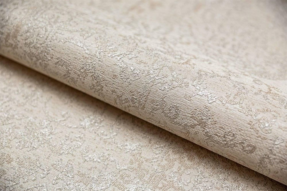 KERAMA MARAZZI KM5408 Обои виниловые Флора бежевый, база (1, Т F) смещенная стыковка