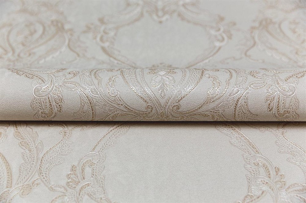 KERAMA MARAZZI KM7703 Обои виниловые Ориент мотив, бежевый (1, Т A) прямая стыковка