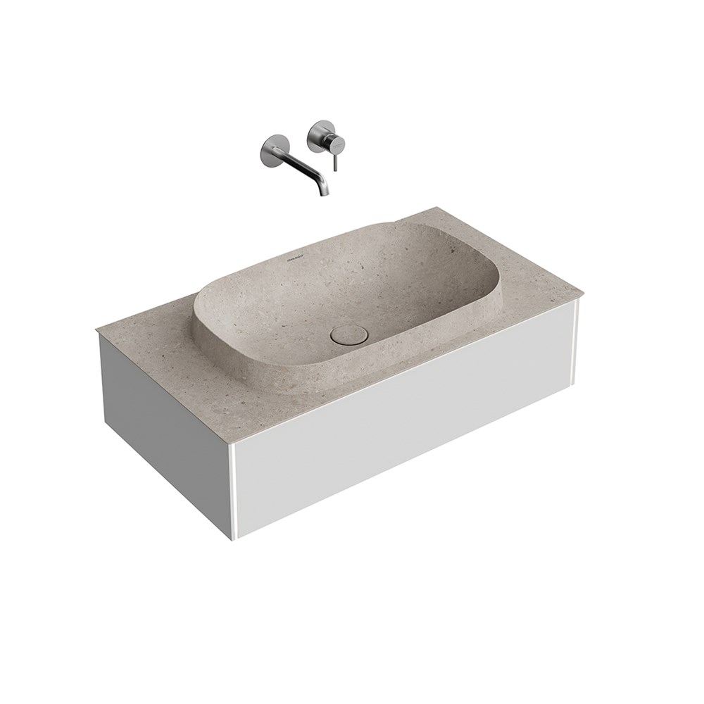 KERAMA MARAZZI MA.90.1/MGR.M Тумба MAGICA подвесная 90, 1 ящик, утренний серый матовый