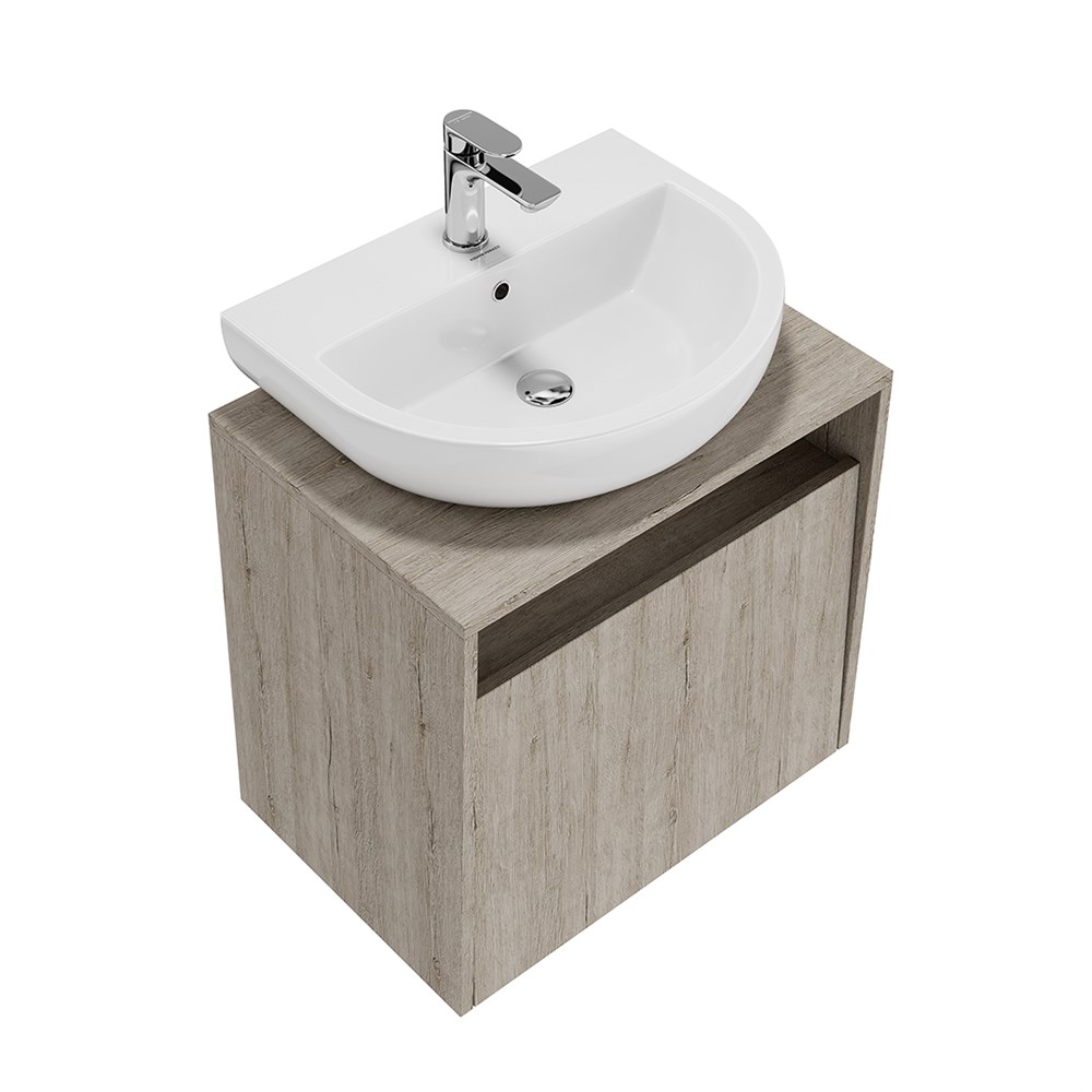 KERAMA MARAZZI PRO.60.1\OAK.O Тумба PRO подвесная 1 ящик 60, дуб Орегон