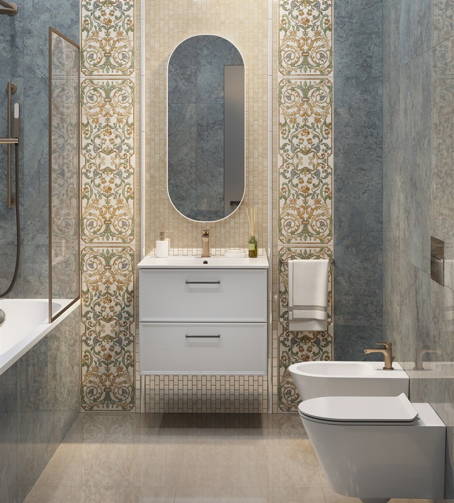 Зеркало CONO овальное 42, белое матовое