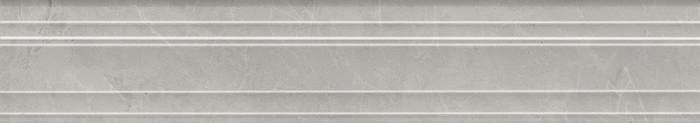 KERAMA MARAZZI BLF022R Бордюр Багет Риальто серый светлый глянцевый обрезной 40x7,3x2,7