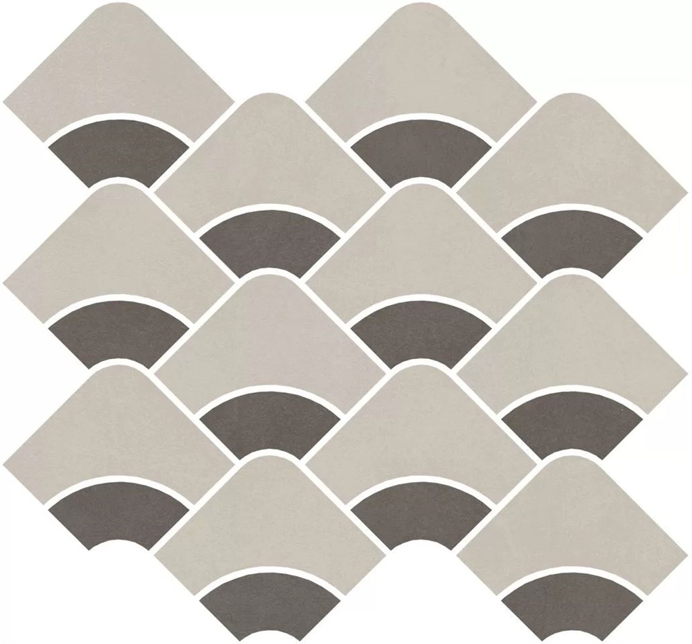 Декор Таделакт наборный бежевый светлый, коричневый матовый обрезной 30x28x0,9