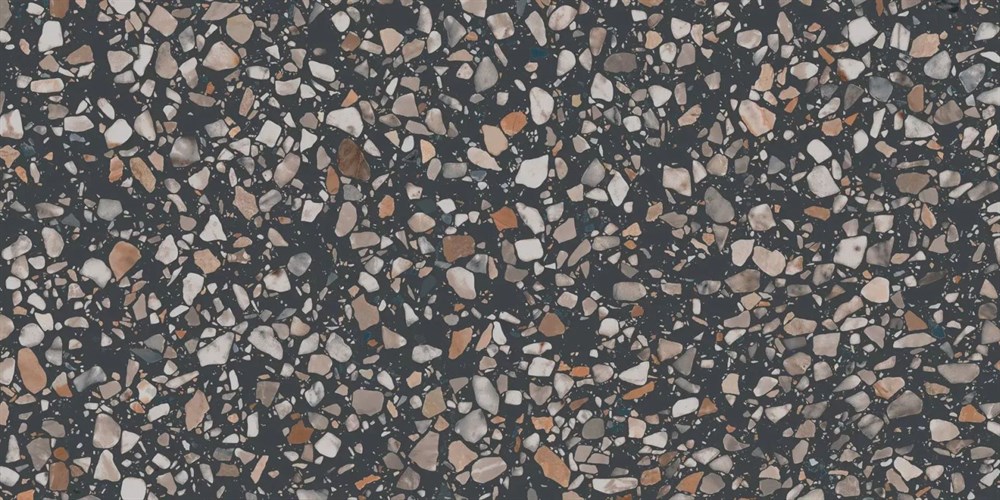 Ступень клееная фронтальная Бричиола чёрный матовый обрезной 33x60x0,9