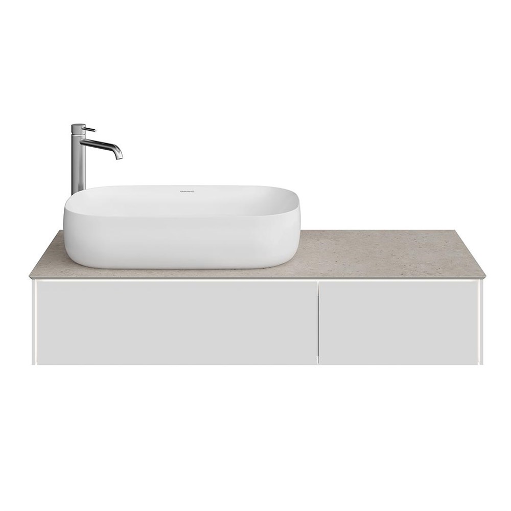 KERAMA MARAZZI MA.120.2/MGR.M Тумба MAGICA подвесная 120, 2 ящика, утренний серый матовый