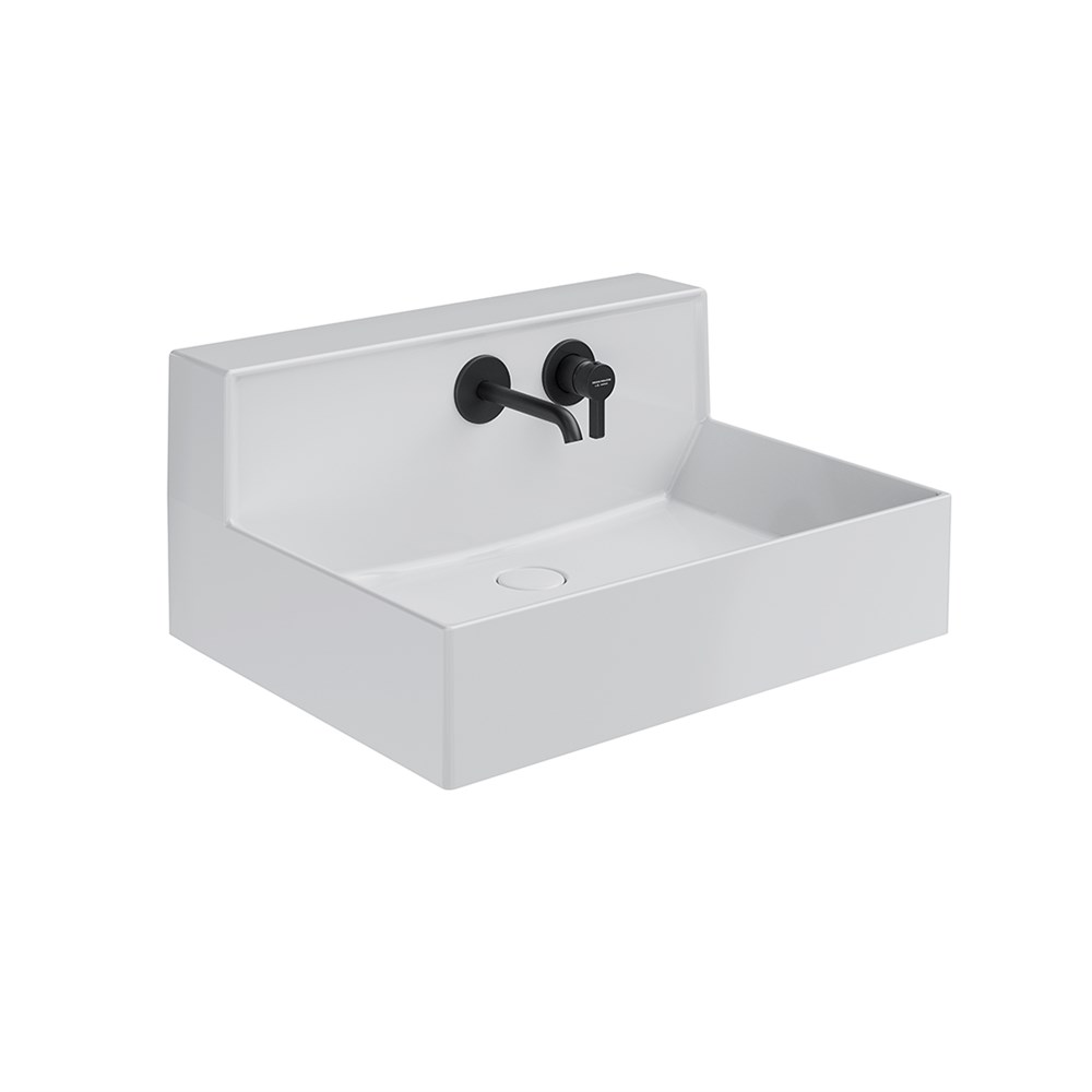 KERAMA MARAZZI LO.M.wb.65 Раковина LOGICA M мебельная\подвесная cо встроенным смесителем 65, белая глянцевая