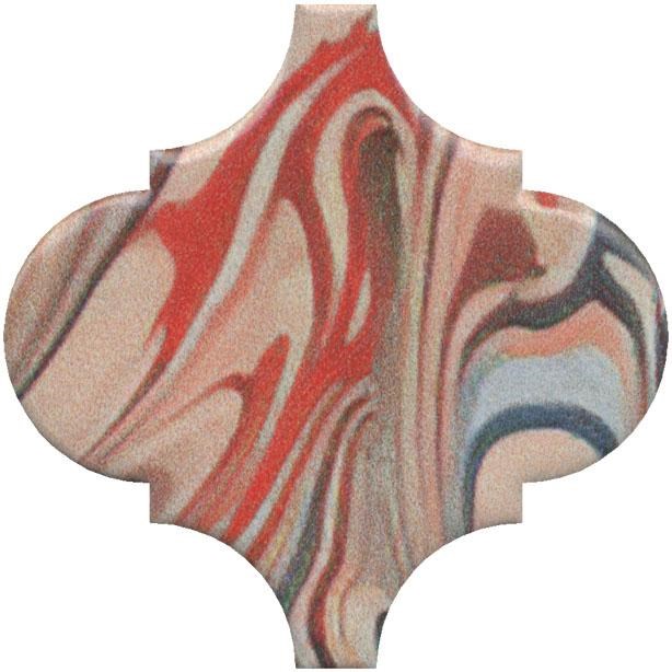 KERAMA MARAZZI VT/A625/65000 Декор Арабески Венеция красный матовый 6,5x6,5x0,69