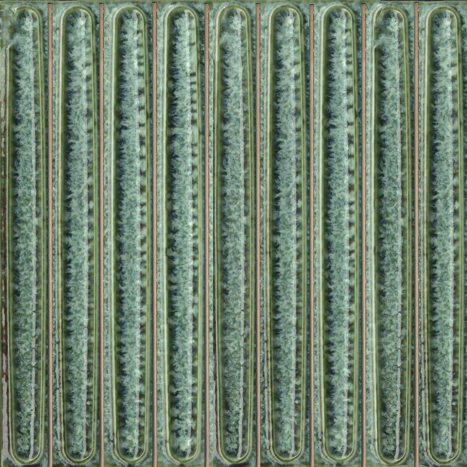 KERAMA MARAZZI KMD2SOB006BN Декор чипсет Далия зелёный глянцевый 20x20x0,95