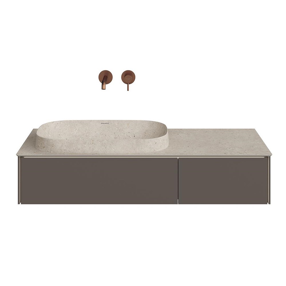 KERAMA MARAZZI MA.120.2/EGR.M Тумба MAGICA подвесная 120, 2 ящика, вечерний серый матовый