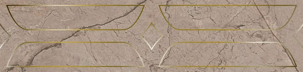 Бордюр Ифран бежевый светлый глянцевый обрезной 60x14,5x0,9